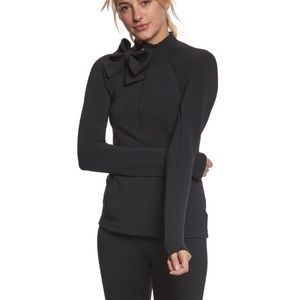 NWT Kate Spade x Beyond Yoga Bow Neck Half Zip